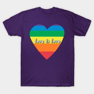 Love is love Rainbow T-Shirt